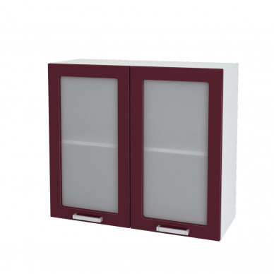 Шкаф верхний 800 стекло Бетон 