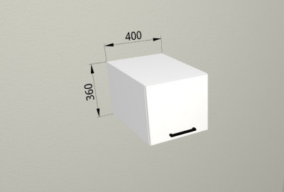 Шкаф навесной 400 горизонтальный глубокий Санвут