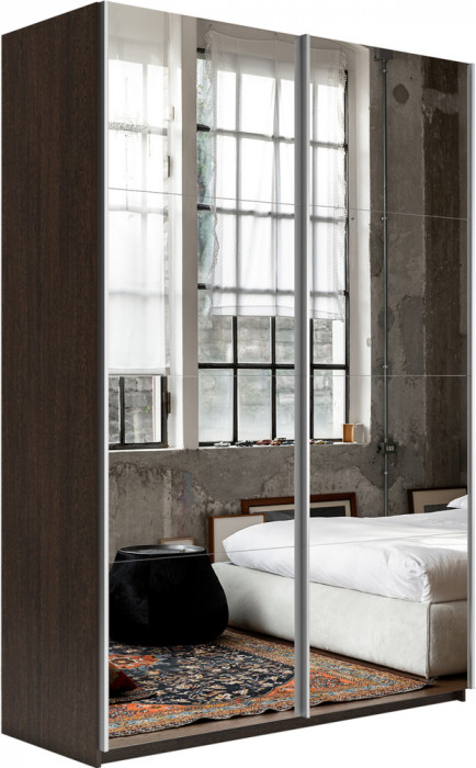 Шкаф-купе Прайм 2-х дв. с зеркалами 1400 Е1