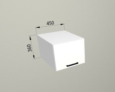 Шкаф навесной 450 горизонтальный глубокий Санвут