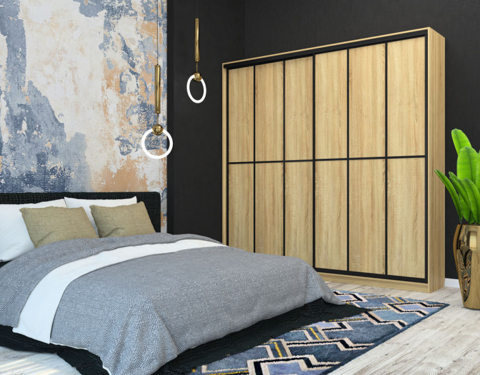 Шкаф-купе Лофт 2400 фасад ЛДСП +