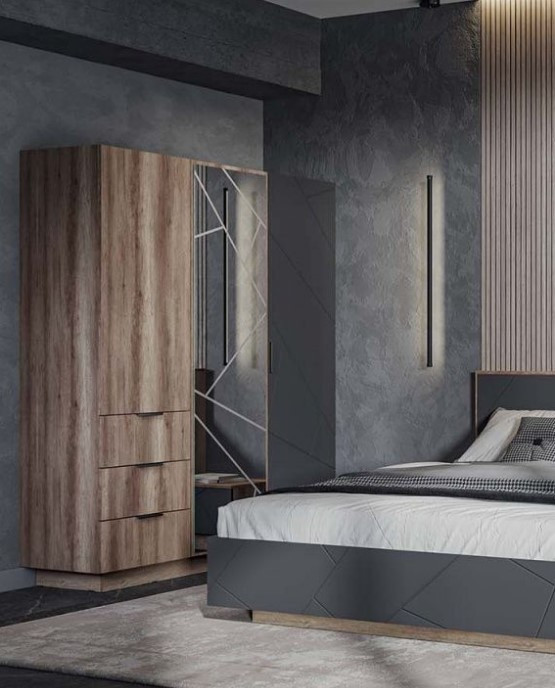 Шкаф 3-х створчатый ШК-01 Даллас