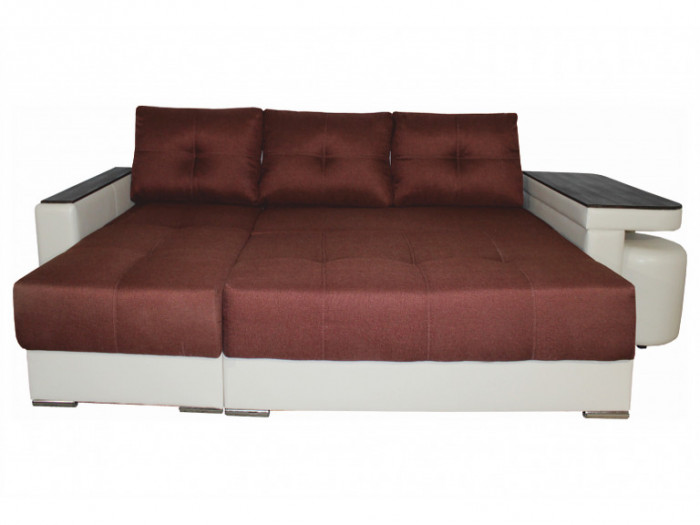 Диван с оттоманкой Майями со столом и пуфиками