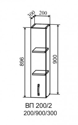 Шкаф верхний 200/900 Тренто