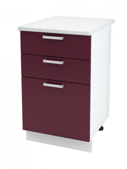 Шкаф нижний 500 с 3 ящиками Мария