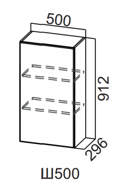 Шкаф навесной 500/912 Бостон