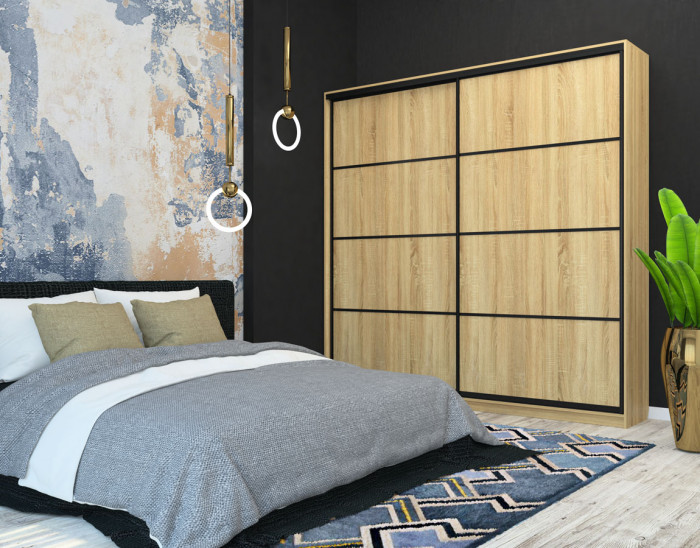 Шкаф-купе Лофт 2400 фасад ЛДСП 3г