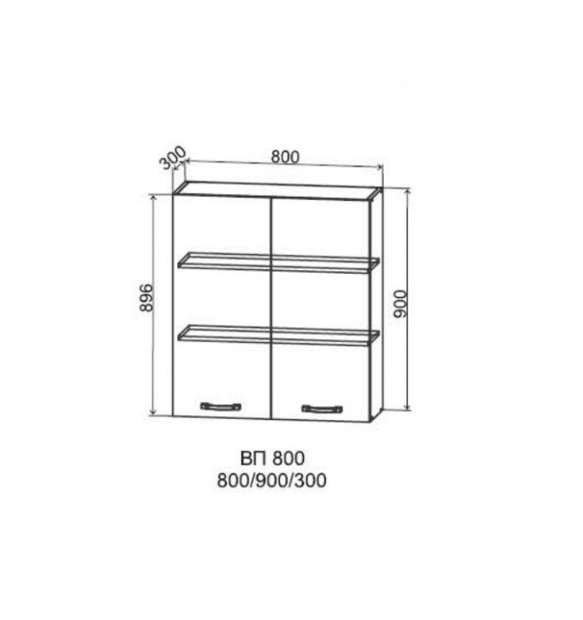 Шкаф верхний 800/900 Империя
