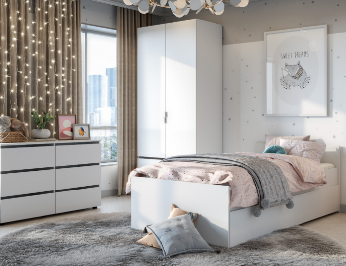 Кровать 900 Токио (с основанием ЛДСП)