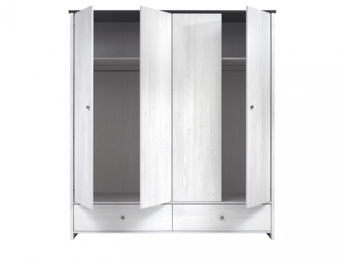 Шкаф платяной SZF4D2S Порто