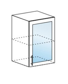 Шкаф верхний 500/920 со стеклом Ксения