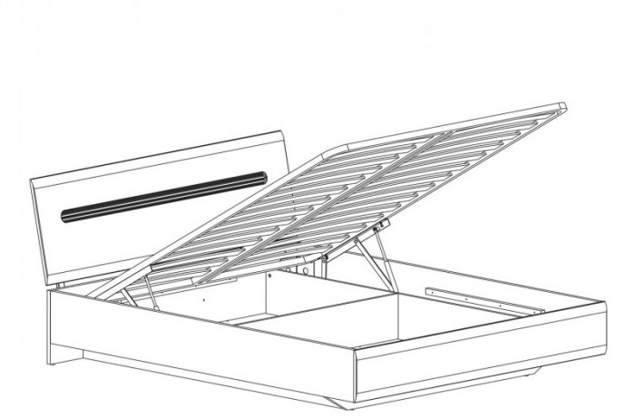 Кровать LOZ 160 с подъемным механизмом AZTECA