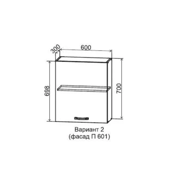Шкаф верхний 600/700 1 ств. Империя