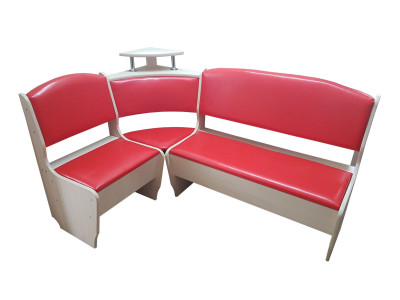 Кухонный уголок большой Нео красный