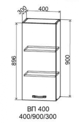 Шкаф верхний 400/900 Монца