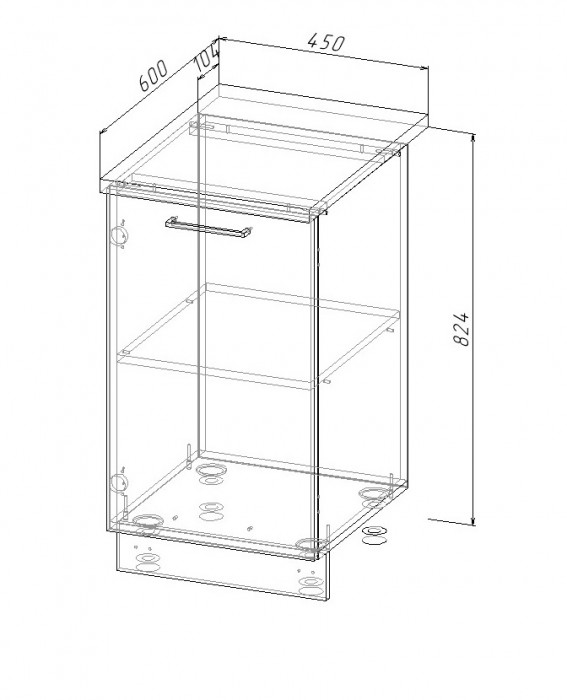 Шкаф нижний 450 Санвут