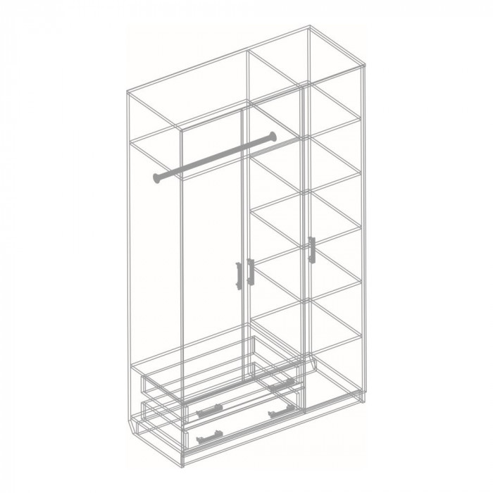 Шкаф Универсал с 2 ящиками Велес