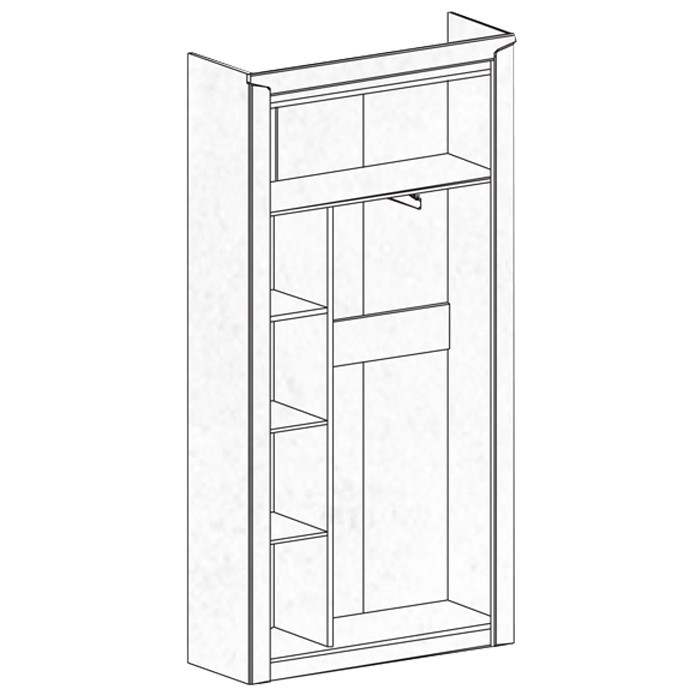 Шкаф 2 дв прихожая Соренто