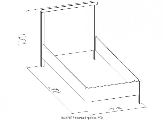 Кровать BAUHAUS 5 900