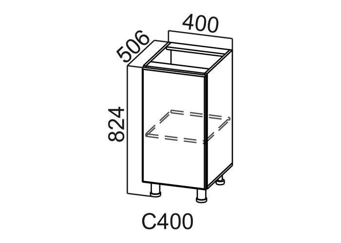 Шкаф нижний 400 Стайл
