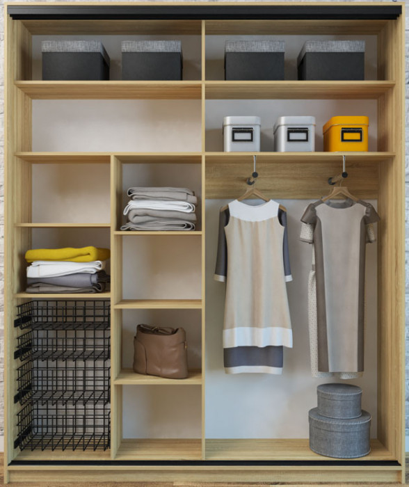 Шкаф-купе Лофт 2000 фасад зеркало 3г