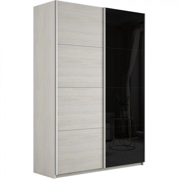 Шкаф-купе Прайм 2-х дв. со стеклом 1200 Е1