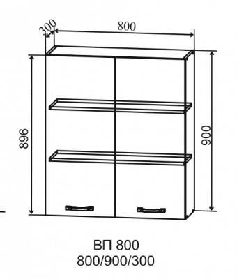 Шкаф верхний 800/900 Тренто