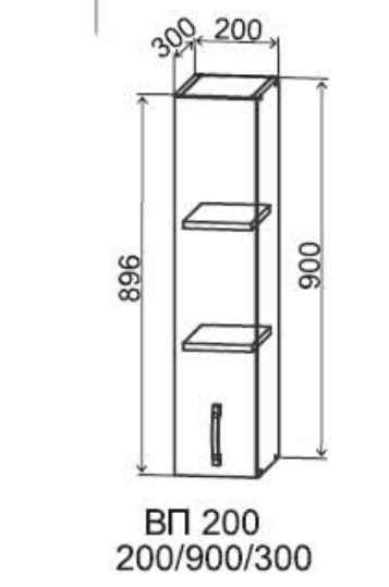 Шкаф верхний 200/900 Монца