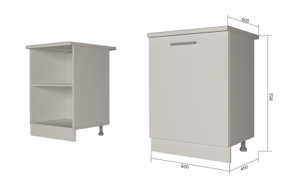 Шкаф нижний 600 1 дверь Санвут