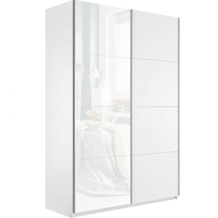 Шкаф-купе Прайм 2-х дв. со стеклом 1400 Е1