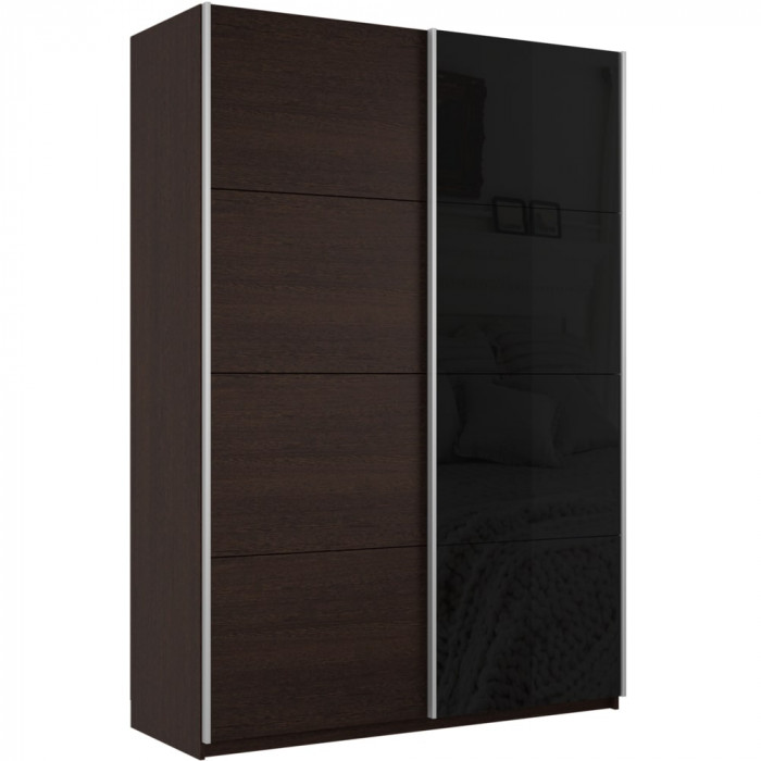 Шкаф-купе Прайм 2-х дв. со стеклом 1400 Е1