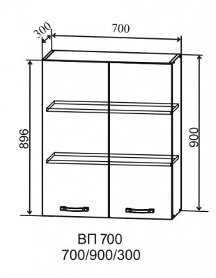 Шкаф верхний 700/900 Тренто