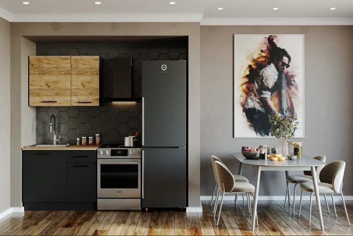 Кухонный гарнитур Дели 1000 мм (стол. 26 мм)