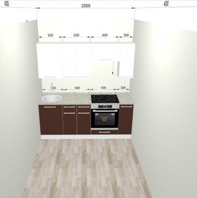 Кухня Ксения 2000 (без столешницы)