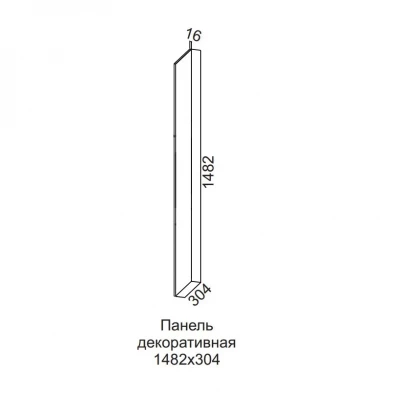 Панель декоративная без фрезеровки 1482*304 Вектор СВ