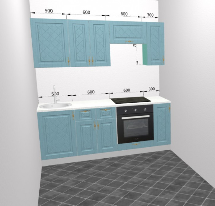 Кухня Модена 2000 (столешница в комплекте)