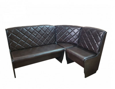 Кухонный уголок большой Барон-2 кожзам темно-коричн.