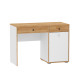 Стол письменный 12.42 Вуди (Дуб золотой, Белый премиум)