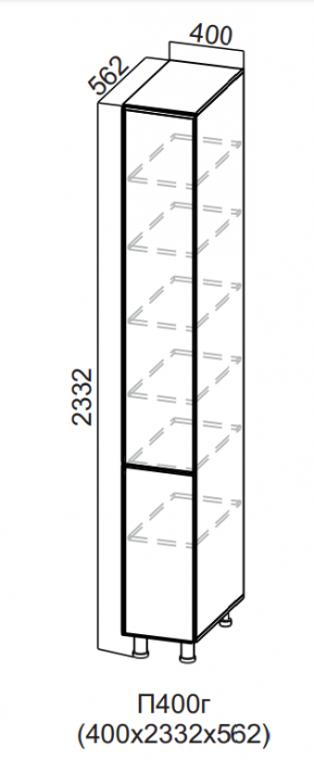 Пенал глухой 400/2332 Бостон