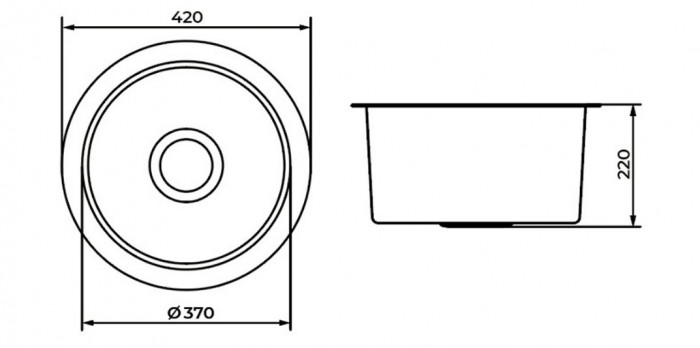 Мойка кухонная PR 4242 Romance