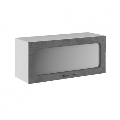 Шкаф верхний 800/450 горизонтальный стекло Лофт ДСВ