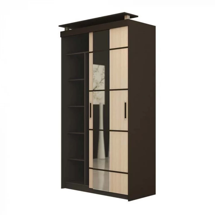 Шкаф-купе 2-х створчатый с зеркалом Фудзи