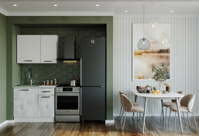 Кухонный гарнитур Бланка 1000 мм (стол. 26 мм)