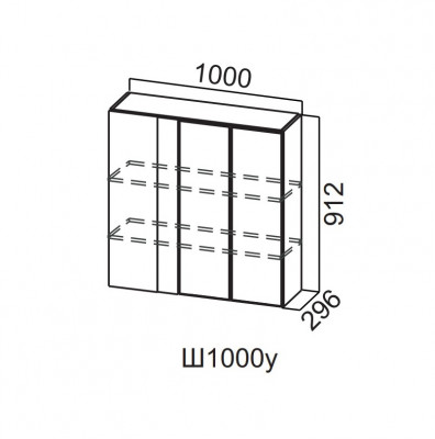 Шкаф навесной 1000/912 угловой Модус СВ