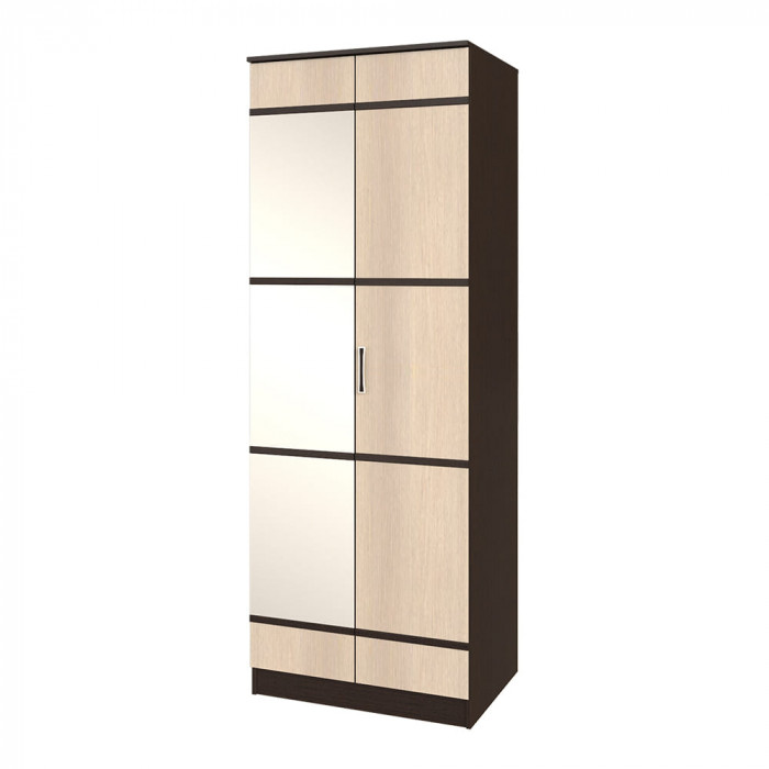 Шкаф плательный бельевой с зеркалом Сакура