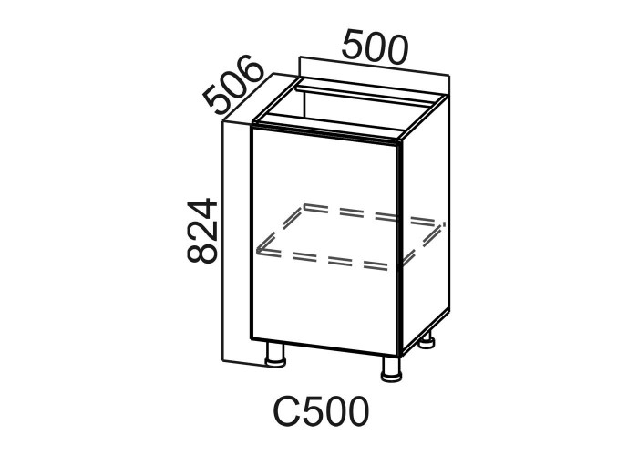 Шкаф нижний 500 Стайл
