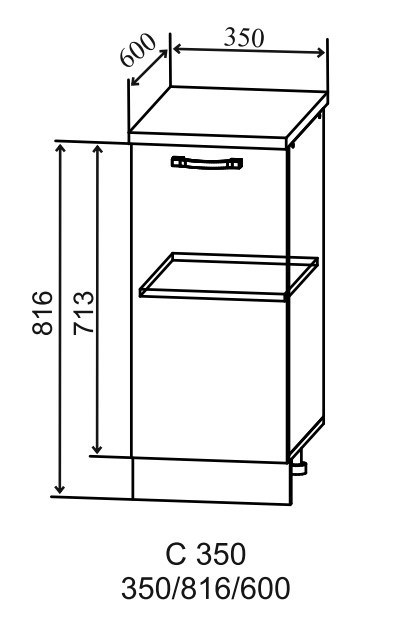 Шкаф нижний 350 Империя