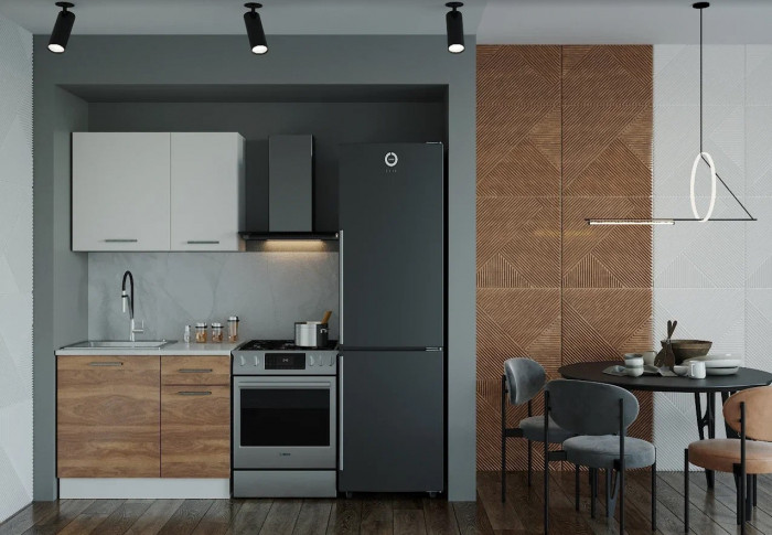 Кухонный гарнитур Лада 1000 мм (стол. 26 мм)