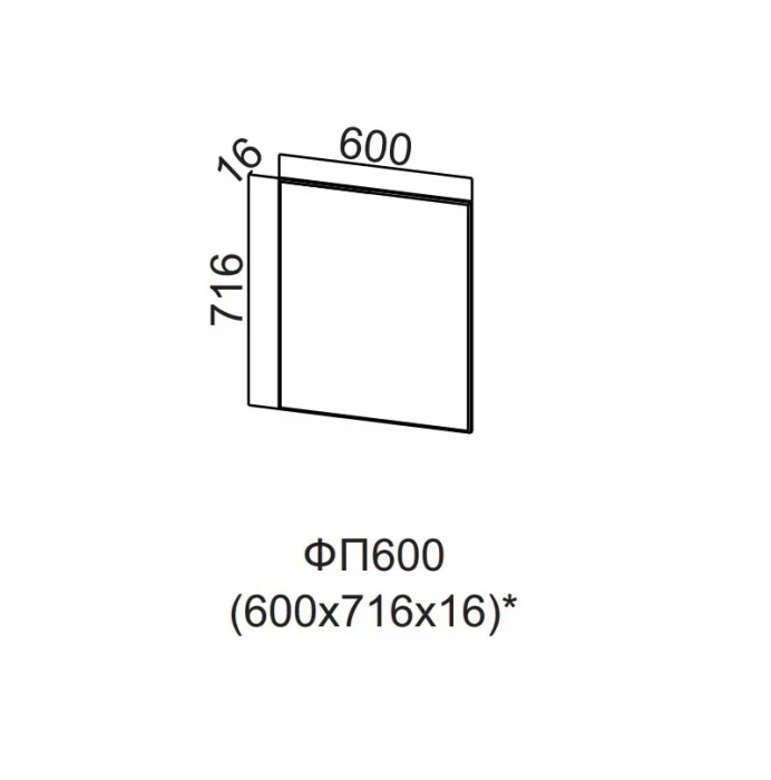 Фасад для посудомоечной машины 600 Прованс СВ
