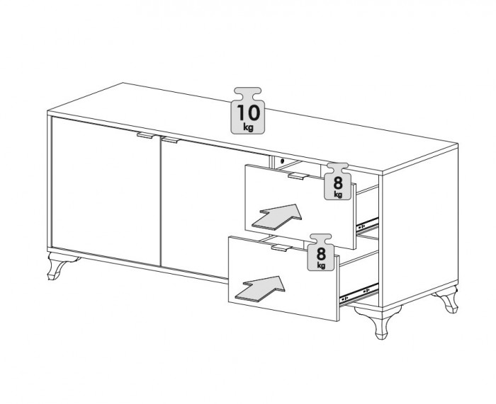Тумба под ТВ ТБ-001 Конкорд 